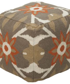 Surya POUF-33 Pouf Covert Green 18" x 18" x 18" Accent Furniture Pouf