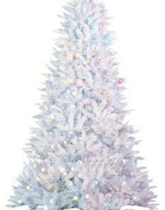White Parkview Pine With 600 Color-Changing LED Lights, 7.5 Foot