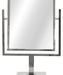 Worlds Away - Caitlin Counter Top Mirror Nickel With Acrylic Base