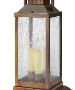 3 Light Medium Outdoor Low Voltage Pier Mount in Traditional Style - 9.75