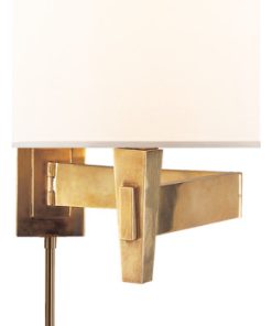 Studio Architects 1 Light Swing Arm or Wall Lamp in Hand-Rubbed Antique Brass