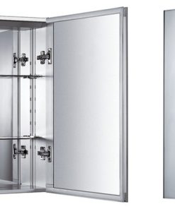 Vertical Wall Mount Medicine Cabinet With Mirrored Door
