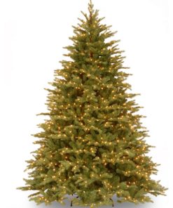 6 1/2' Feel Real Nordic Spruce Hinged Tree With 750 Clear Lights