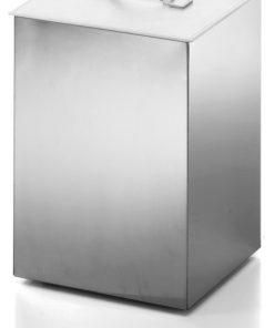 Ws Bath Collections Secioni 53431 Complements 9" Paper Basket, Stainless Steel
