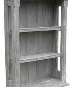 TRADE WINDS COTTAGE Bookcase Open RIVERWASH Mindi Mahogany Frame 2