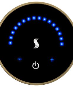 ThermaSol MTC MicroTouch Round Steam Shower Controller - Satin Brass