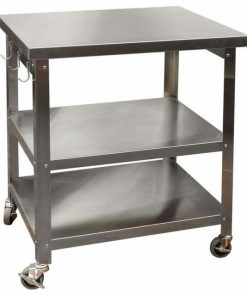 27" Cocina Kitchen Cart With Stainless Steel Top