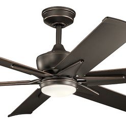 Szeplo Patio 60" Szeplo II LED Fan, Olde Bronze