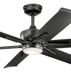 60" Szeplo II LED Fan, Satin Black