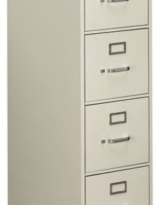 510 Series 4-Drawer, Full-Suspension File, Letter, 52"x25", Light Gray