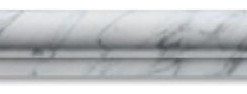 2"x12" Carrara Ogge Single Step Chair Rail Molding Polished, Set of 50