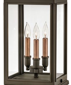 Sutcliffe 3-Light Outdoor Pier Mount, Oil Rubbed Bronze