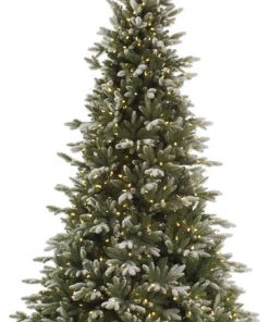 Vickerman Frosted Balsam Fir Tree, 7.5', Clear Lights