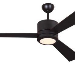 3VNR52D-V1 Vision 52" Ceiling Fan, Brushed Steel, Oil Rubbed B