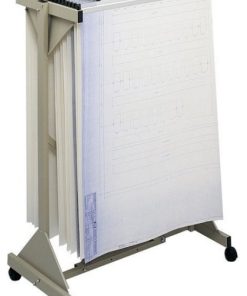 Safco Mobile Plan Center Metal Mobile Hanging Files Stand in Sand