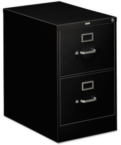 310 Series 2-Drawer, Full-Suspension File, Legal, 26-1/2", Black