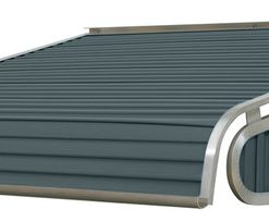 1500 Series Aluminum Door Canopy 60"x54" Projection, Slate Blue