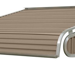 1500 Series Aluminum Door Canopy 72"x48" Projection, Sandalwood