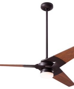 Torsion 17W LED Fan, Dark Bronze, 52" Mahogany Blades