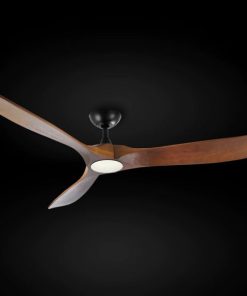 Vintage Rustic Propeller Wood Ceiling Fan - Includes integrated LED - 60" Dia