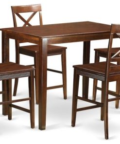 5-Piece Counter Height Set, Small Kitchen Table And 4 Counter Height Chairs
