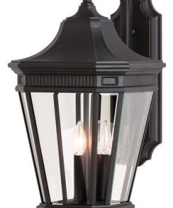 3-Light Wall Lantern, Black