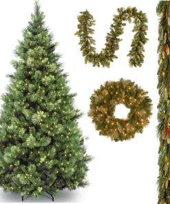 6.5' Carolina Pine Tree, 2 pack Pine Garland