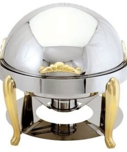 Update International Bel-17 8qt. Brass Accented Bel Air Chafer