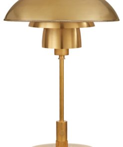 Thomas O'Brien Whitman 1 Light Desk Lamp in Hand-Rubbed Antique Brass