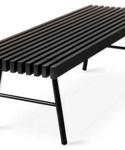 Transit Bench by Gus Modern, Black Ash and Black