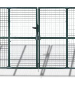Vidaxl Garden Mesh Gate Fence Door Wall Grille 113.8"x78.7"/120.5"x98.4"