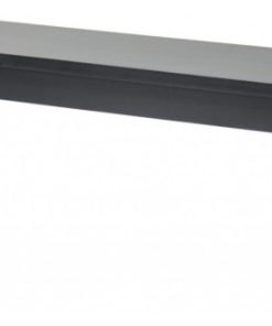 50"x12"x17.5" Black Hardwood Bench
