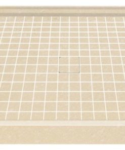36"x36" Solid Surface Shower Base, Sea Shore