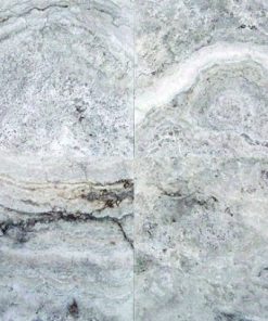 Travertine Honed/Filled Tile, Silver, 24 Pieces, 18"x18"