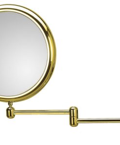 WS Bath Collections Doppiolo 40-2 Doppiolo 9-1/8" Framed Circular - Gold