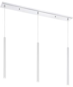 Z-Lite 917MP24-WH-LED-3LCH Forest - 13.5" 25W 5 LED Island/Billiard