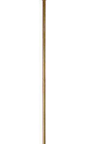Thomas O'Brien Caron 2 Light Floor Lamp, Hand-Rubbed Antique Brass