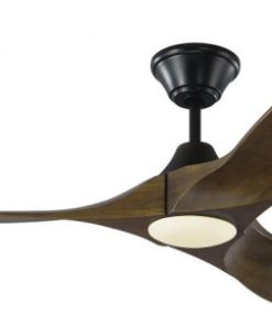 3 Blade 52 Inch Ceiling Fan Light Kit Matte Black Dark Walnut 3 Blade 52 Inch
