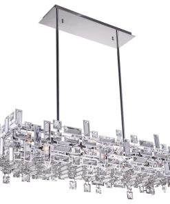 12-Light Chandelier with Chrome Finish