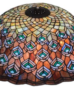 24W Tiffany Peacock Feather Shade