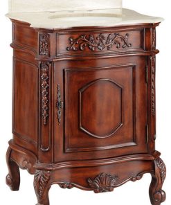 26" Powder Room Special Charlton Bathroom Sink Vanity Model With Backsplash