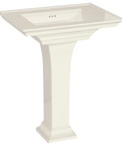 Town Square S Pedestal Sink, Center Hole Only, Linen