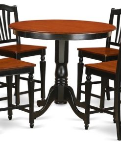 5 Pc Counter Height Dining Room Set, Counter Height Table And 4 Kitchen Chairs