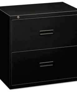 400 Series 2-Drawer Lateral File Cabinet, Black, 36"x19-1/4"x28-3/8"