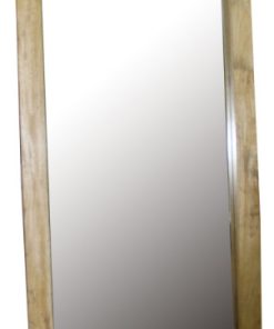 24x61 Mirror In Wooden Frame, Brown