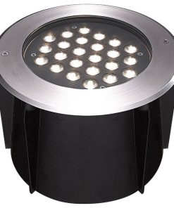 24-Light Outdoor Inground, Stainless Steel