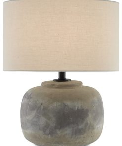 6000-0272 Beton Table Lamp, Antique Earth