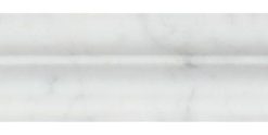 2"x12" European Honed Carrara Marble Crown Molding, Set of 50