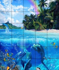 Tile Mural Bathroom Backsplash Glorious Daylight II- CRL