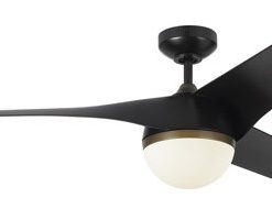 3AKR56BKD Akova 56" LED Ceiling Fan, Matte Black